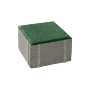 ศิลาเหลี่ยม คูลพลัส ขนาด 10 X 10 X 6 ซม.(8 ก้อนต่อห่อ) สีเขียว
